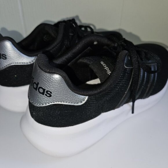* NEW Black ADIDAS Tie Sneakers Ladies Size 8.5 Gym Running Workout - Picture 6 of 7